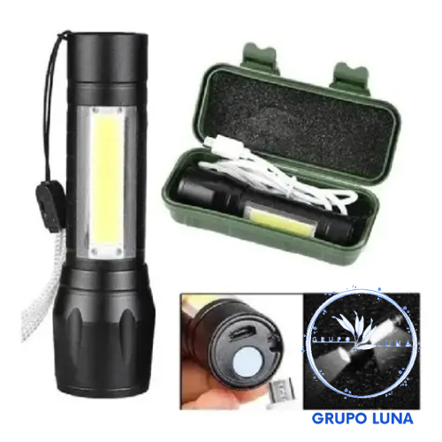 Mini Linterna Tactica Recargable