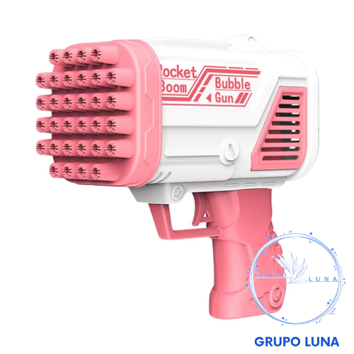 Bazooka de Burbujas Rosada - 32 Agujeros