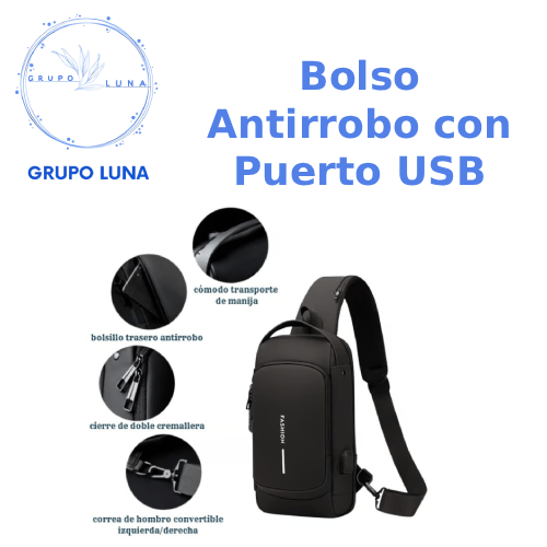 Bolso Antirrobo Smart con Puerto USB