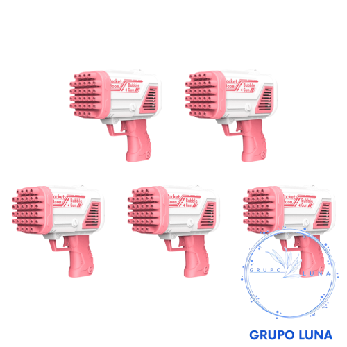 Bazooka de Burbujas Rosada - 32 Agujeros